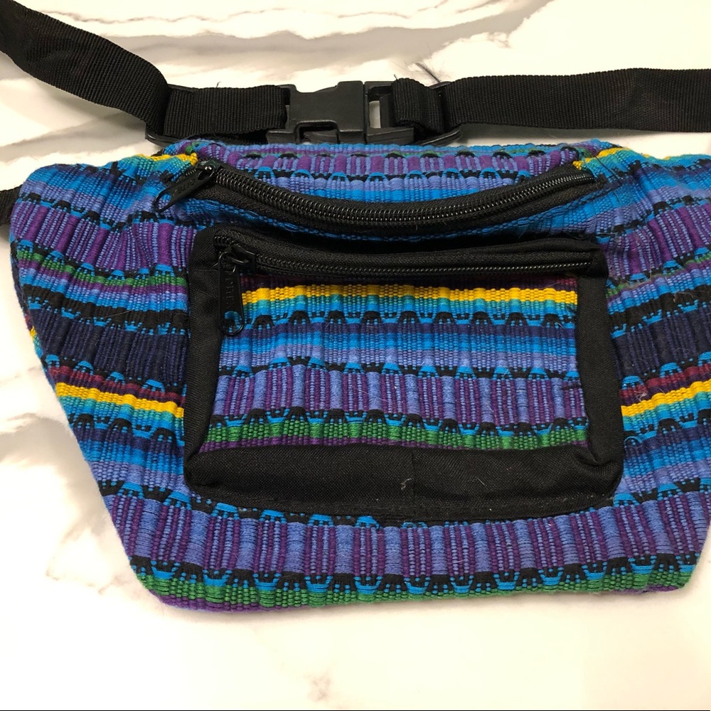 Colorful Striped Shoulder Bag - Picture 2 of 4
